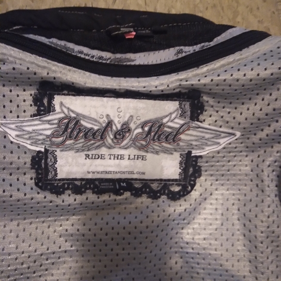 Street & Steel Black Open Road Mesh Motorcycle Unisex Jacket, Chaquita, … - Picture 11 of 14